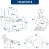 Dual Motor Infinite Position Power Lift Recliner Chair, Chenille Heavy Duty Oversized Recliner with Heat Massage & Hidden Cup Holders-3irtyhousy - 4 of 4