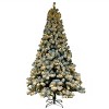 6ft Flocking Tied Light Christmas Tree - 2 of 4