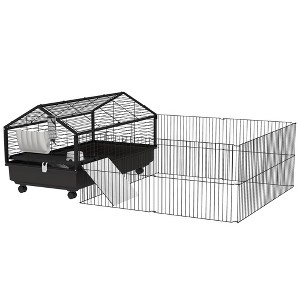 Gsluuk PawHut Small Animal Cage with Foldable Run Area - 1 of 1