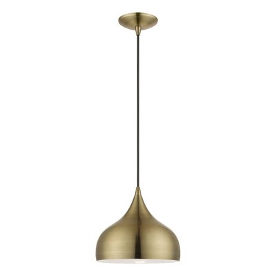Livex Lighting Amador 1 - Light Pendant in  Antique Brass