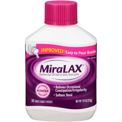 Miralax Laxative Powder for Gentle Constipation Relief