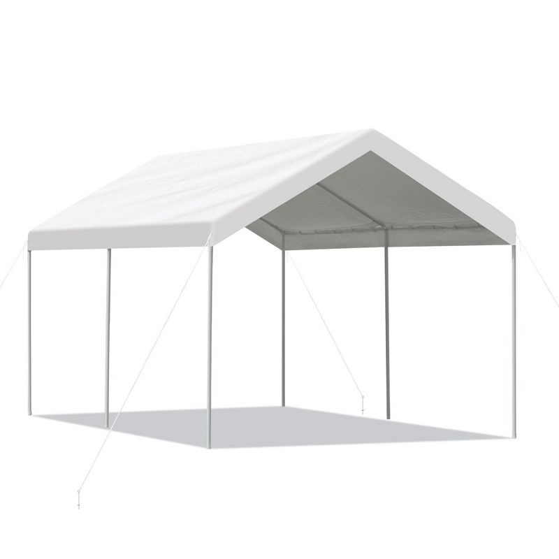 Aoodor 20 x 10 FT. Portable Vehicle Carport Party Canopy Tent Boat Shelter Cover, Heavy Duty Metal Frame, 1 of 8