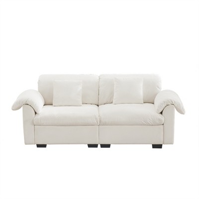Dexmalle Velvet 2 Seater Deep Seat Sofa for Living Room