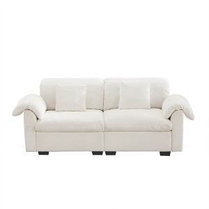 Dexmalle Velvet 2 Seater Deep Seat Sofa for Living Room - 1 of 4
