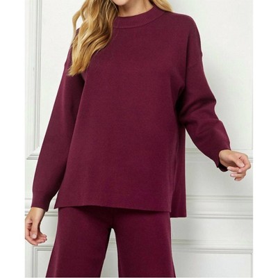 Women's Mock Neck Sweater Top - SEE AND BE SEEN