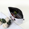 Unique Bargains Large Capacity Zipper Personalized Small Makeup Bag White - 2 of 4