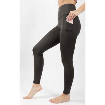 90 Degree By Reflex - Women's Polarflex Fleece Lined High Waist Side Pocket  Legging - Black - Xx Large : Target