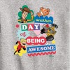 Boys' - Disney - Another Day Of Being Awesome Graphic Long Sleeve Fleece Sweatshirt - 2 of 4
