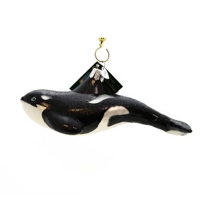 Old World Christmas 2.5 Inch Orca Marine Mammal Dolphin Tree Ornaments - 1 of 2