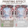 10x8ft Merry Christmas Cane Candy Photography Backdrop Winter Snow Scene Xmas Tree Background - 4 of 4