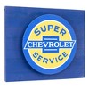 Vintage Chevrolet Super Service LED Wall Sign: American Art Decor, Man Cave Decor, Garage Display - 2 of 4