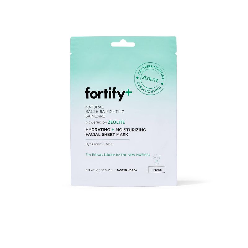 Fortify+ Natural Germ Fighting Skincare Hydrating &#38; Protecting Facial Sheet Mask - 5pk, 3 of 5