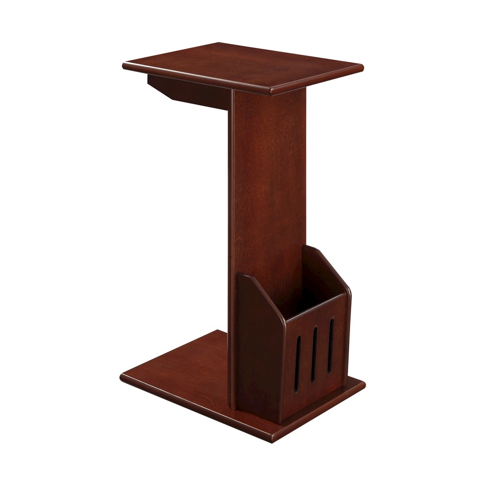 Designs2Go Abby Magazine C End Table Mahogany - Breighton Home: Holder, Flush Fit, MDF Construction