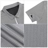 Mens Shirt Zip Polo Shirts Short Sleeve Shiny Shirt Outfits Party Costume Top - 4 of 4