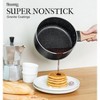 MICHELANGELO 3 Piece Nonstick Saucepan Set with Lids 1, 2, 3 Quart, Stone Granite Coating Sauce Pots, Small, Black - 2 of 4