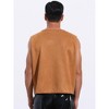 INSPIRE CHIC Men's Suede Casual Front Open Sleeveless Fringe Trim Vest - 3 of 4