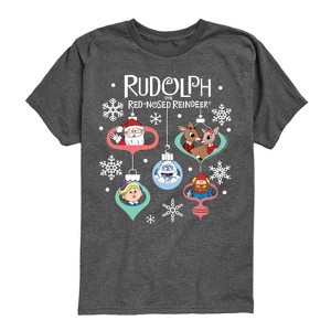 Boys' - Rudolph - Rudolph Ornaments Short Sleeve Graphic T-Shirt - 1 of 4