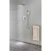 PAGED Wall Mounted Shower Head Rain Shower Head with Hand Shower, 12 Inch Shower Head and Tub Spout for Bathroom, Locker Room - 4 of 4