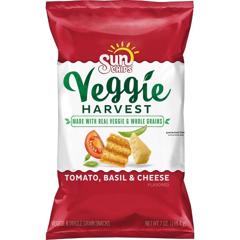 Sunchips Veggie Harvest Tomato Basil And Cheese Whole Grain Chips