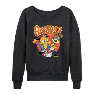 Women's - Garfield - Garfield And Odie Lightweight French Terry Slouchy - 1 of 4