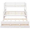 NicBex Twin over Full Bunk Bed Separable Pine Bed Frame with Trundle, Storage Drawers, Guardrail and Ladder, No Box Spring Required - 3 of 4