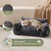 Cute Couch Bed for Pets, Supportive Cat Sofa for Indoor Cats, Medium Dog Sofa Bed for Medium Dogs, Grey, 30 inches - 4 of 4