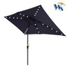 Sapphtopaz 10x6.5Ft Patio Outdoor Umbrella Rectangular Umbrellas 6 Sturdy Ribs with Crank and Push Button Tilt for Garden, Pool - 4 of 4