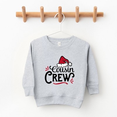 The Juniper Shop Cousin Crew Santa Hat Toddler Graphic Sweatshirt