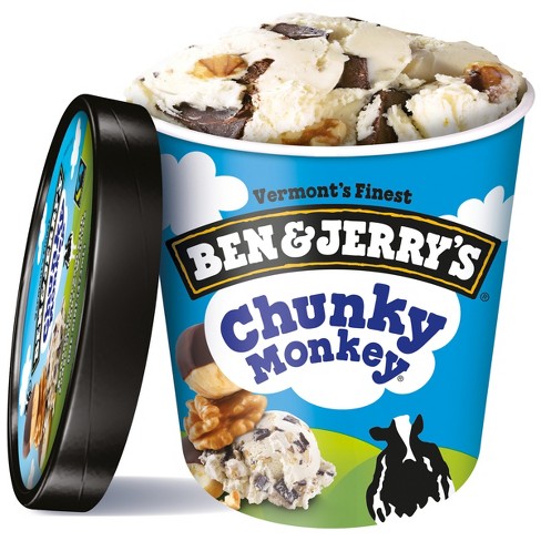 Ben & Jerry's Chunky Monkey Ice Cream - 16oz : Target