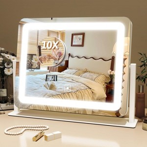 Vanity Mirror with Lights, Makeup Mirror with Touch Screen, 3-Color Dimmable Lighting, for Vanity Desk and Bedroom Use - 1 of 4