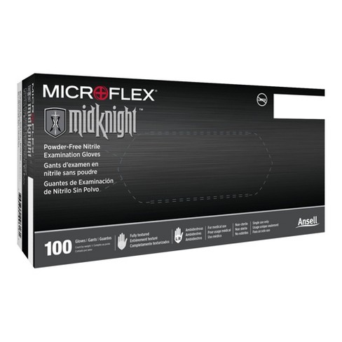 MICROFLEX MidKnight Nitrile Exam Glove Black Fully Textured - image 1 of 2