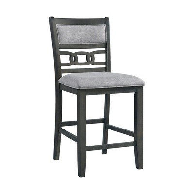 Image 2 of  Gia Round PUB  5pc Dining Set - Grey