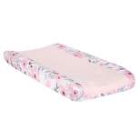 Bedtime Originals Blossom Watercolor Floral Changing Pad Cover - Pink/Gray