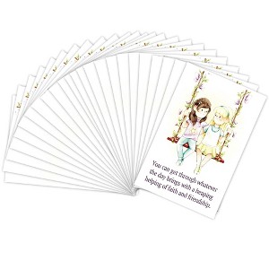 Dicksons Faith and Friendship Classic White 2 x 3 Inch Itty Bitty Bookmark Pack of 24 - 1 of 2