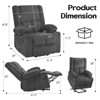 Kumasinova Power Lift Recliner Chair,Recliner Sofa with Massage and Heat,8-Point Massage,USB Ports,Cup Holders,350lb Capacity Lift Chair for Elderly - 3 of 4