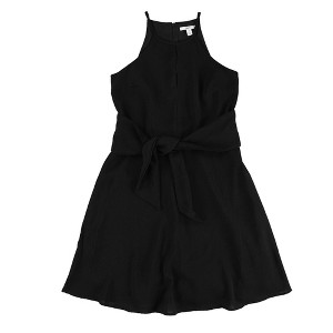bar III Womens Tie Waist Halter A-line Dress - 1 of 2