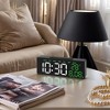 REGALWOVEN Dimmable LED Snooze Function Alarm Clock 7.1"L x 1.4"W x 2.6"H 1 Pc - 2 of 4