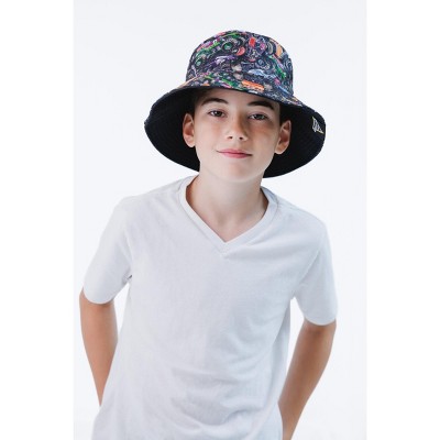 Monster Jam Bucket Sun Reversible Hat Newborn - image 2