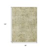 HomeRoots 8' X 10' Sage And Beige Abstract Washable Indoor Outdoor Area Rug - 3 of 4
