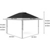 12X12 Gazebo,Outdoor Canopy Tent with Double Roof,Outdoor Gazebo for Backyard & Patio,Instant Screened Shelter with 144 Square Feet,Gray - 3 of 4