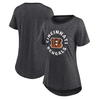 NFL Cincinnati Bengals Women's Roundabout Short Sleeve Fashion T-Shirt