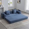 KTMBDW Sleeper Sofa Bed, Corduroy Folding Mattress Couch with Fixed-Shape Frame, Floor Sofa Lounge Couch for Living Room Bedroom - 2 of 4