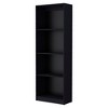 HomeRoots Set of Two 71" Black Bookcase With Two Doors - 4 of 4