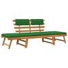 vidaXL Garden Bench Blue Solid acacia wood 75 in - 2 of 4