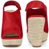 Perphy Women's Slingback Platform Heels Espadrille Wedges Sandals - 2 of 4