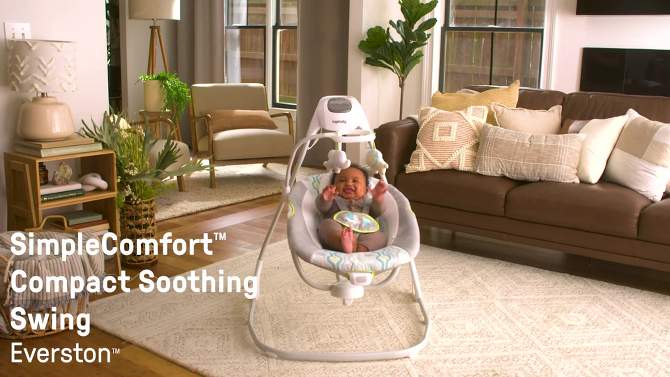 Ingenuity SimpleComfort Multi-Direction Compact Baby Swing with Vibrations, 2 of 32, play video