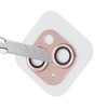 Unique Bargains Camera Protector 5H Glossy Camera Protector for IPhone13 Glass Pink 1Pcs - 2 of 4