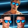 grinderPUNCH XL Polarized Oversized Sunglasses  Lightweight Men's Big Wide Head UV Protection for Sports, Driving, Fishing  Large Face Fit (Matte) - 2 of 4