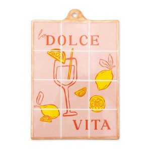 Ceramic Wall Decor Board Dolce Vita - Bullseye's Playground™ - 1 of 3