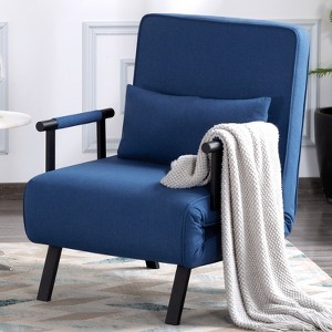 Aukfa 26'' Sleeper Sofa - 4-in-1 Convertible Chair Bed with 5-Position Adjustable Backrest for Small Spaces - 1 of 4